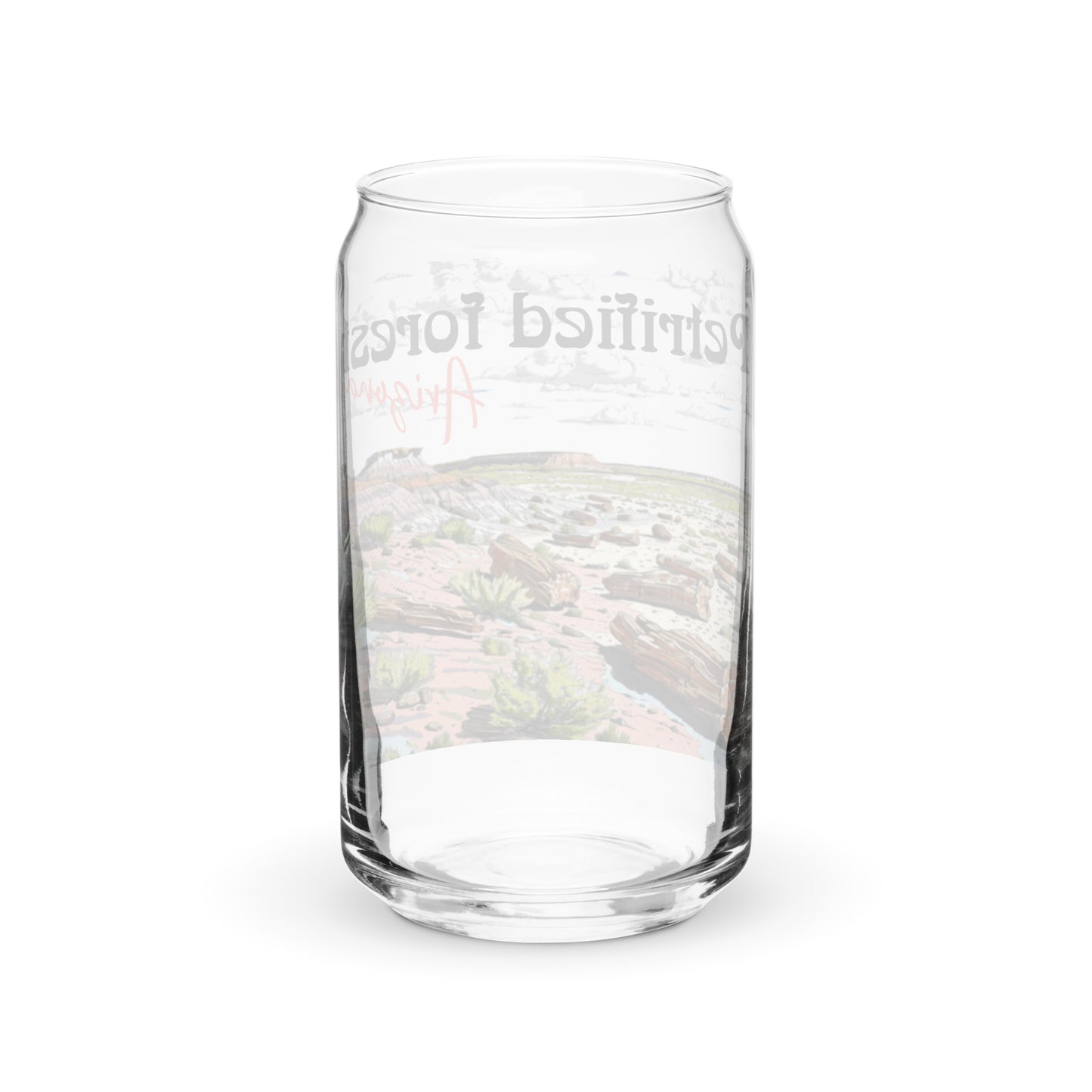 Petrified Forest National Park | 16 oz. Can-Shaped Beverage Glass | yeewfinder