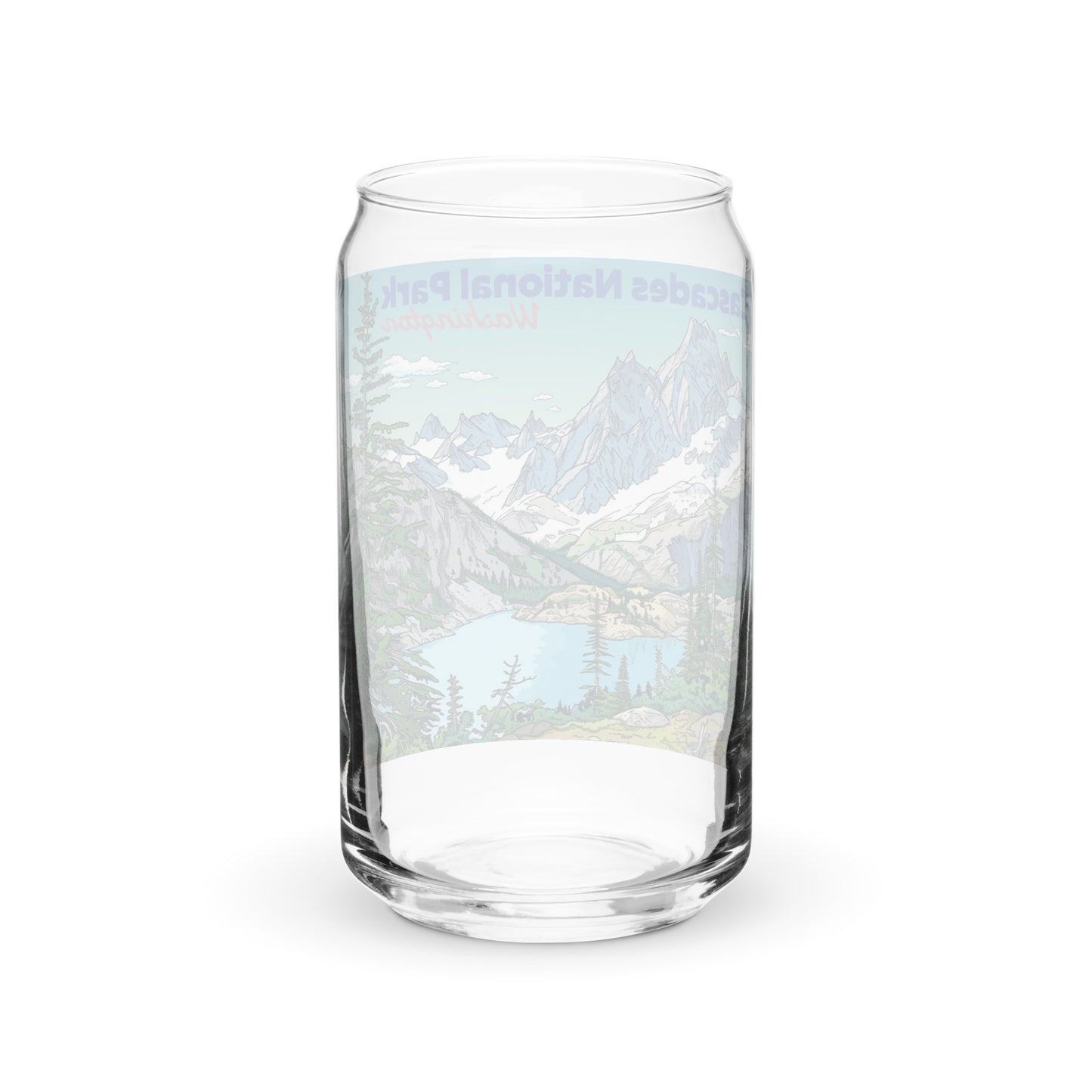 Cascades National Park | 16 oz. Can-Shaped Beverage Glass | yeewfinder