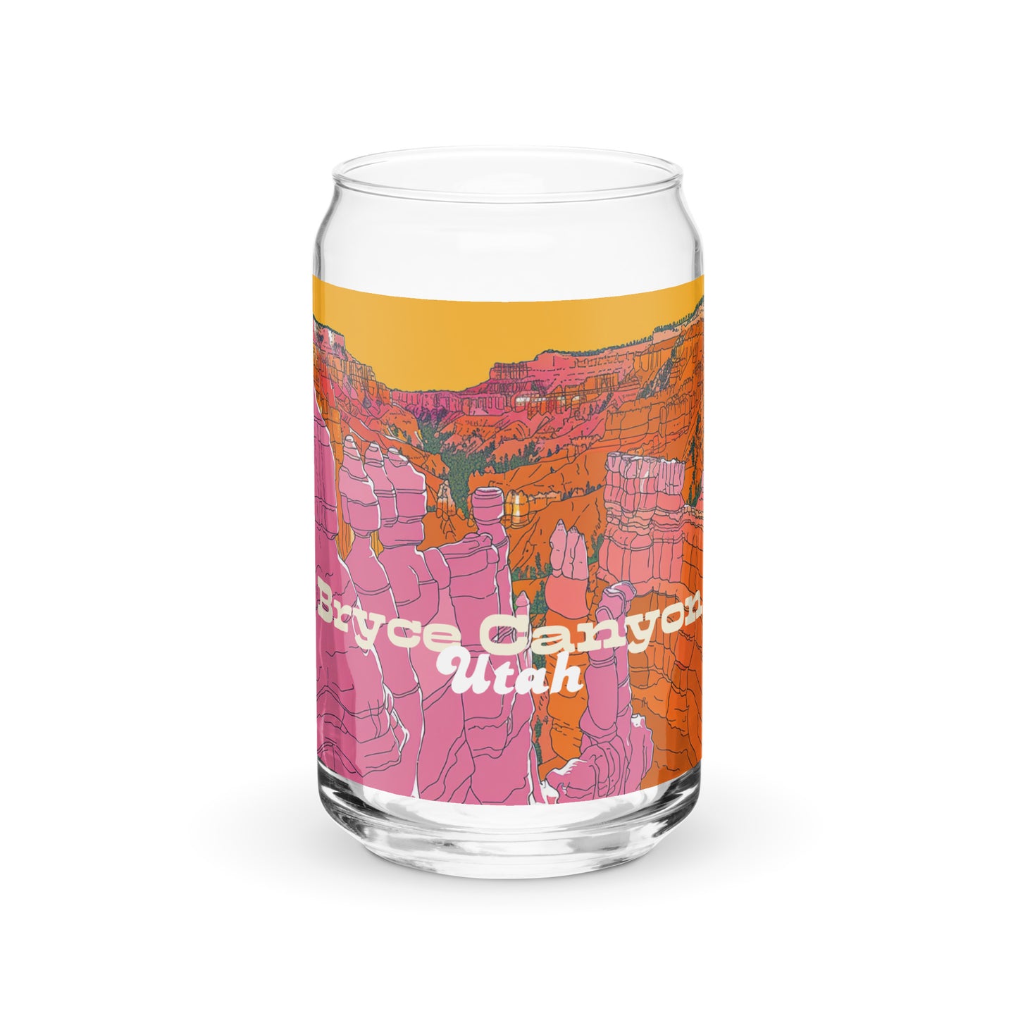 Bryce Canyon National Park | 16 oz. Can-Shaped Glass | yeewfinder
