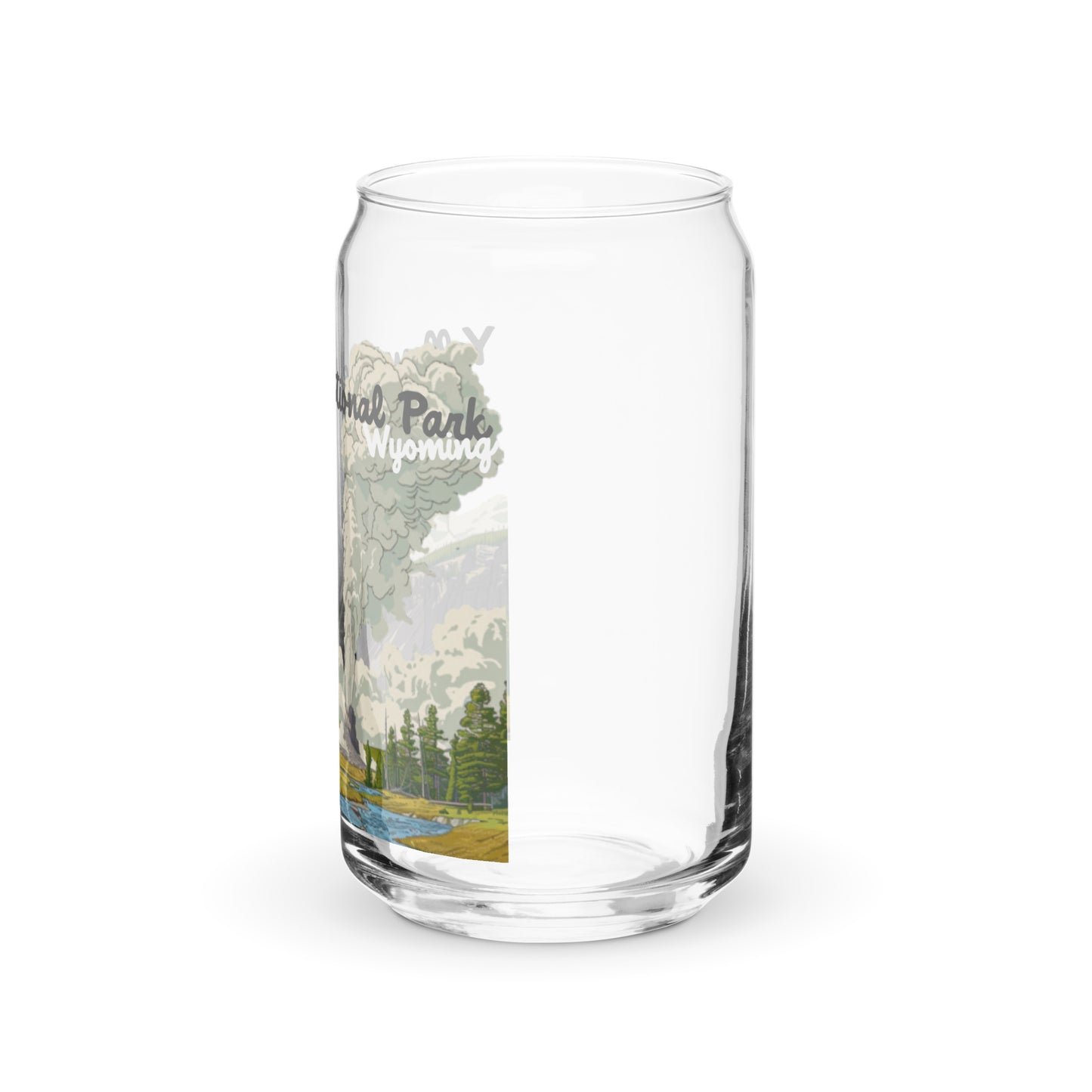 Yellowstone National Park | 16 oz. Can-Shaped Beverage Glass | yeewfinder