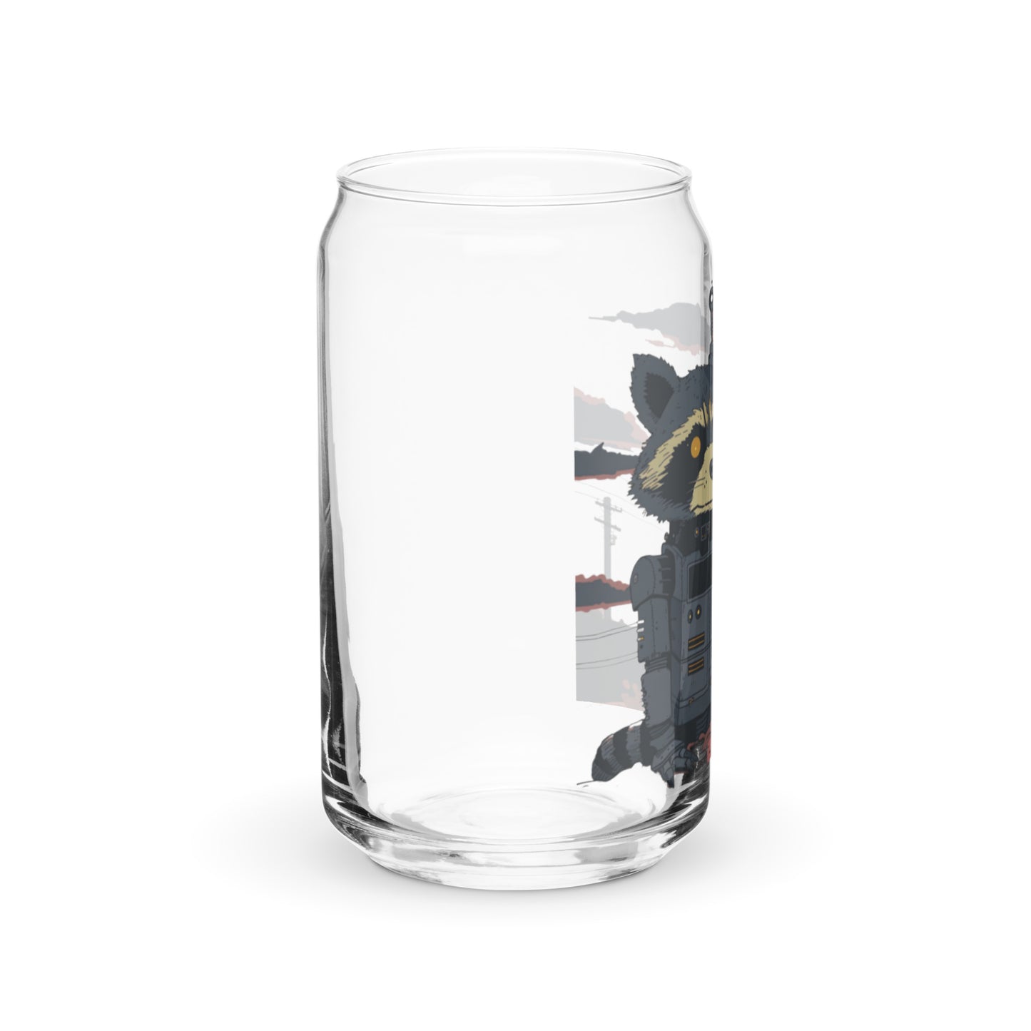 Trash Compactor | 16 oz. Can-Shaped Beverage Glass | yeewfinder