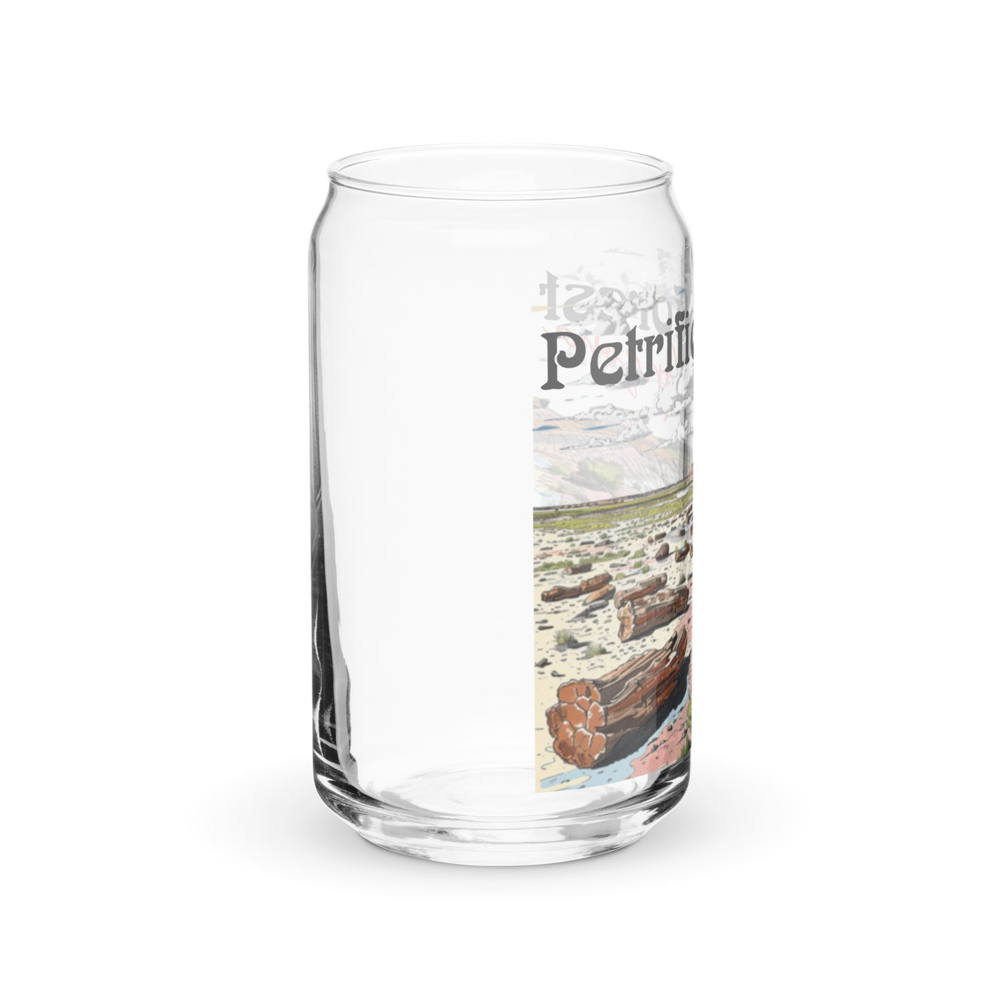 Petrified Forest National Park | 16 oz. Can-Shaped Beverage Glass | yeewfinder