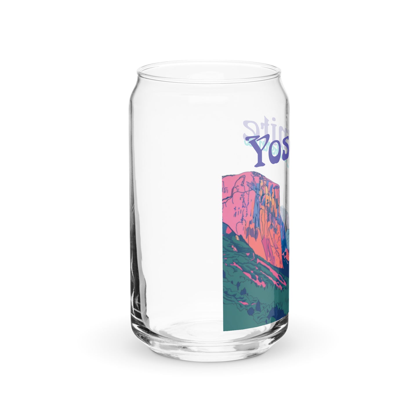 Yosemite National Park | 16 oz. Can-Shaped Beverage Glass | yeewfinder