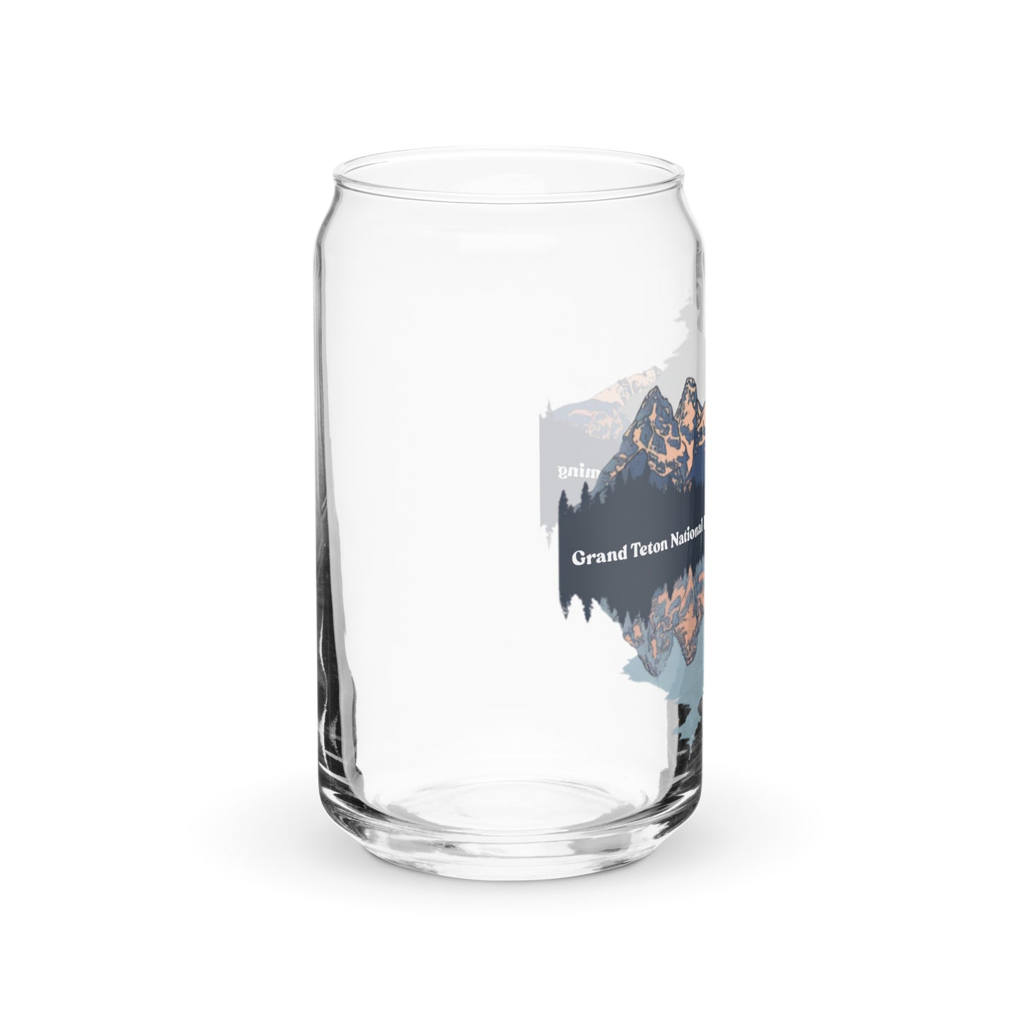 Grand Teton National Park | 16 oz. Can-Shaped Beverage Glass | yeewfinder