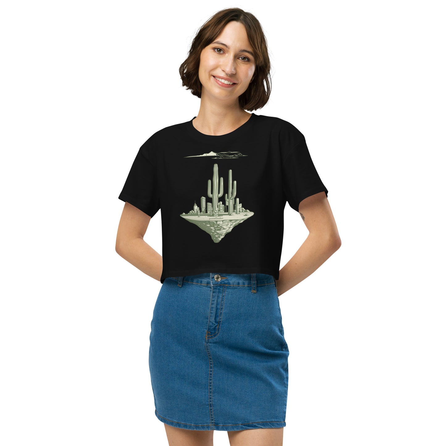 All That's Left | Women’s Cotton Crop Top Shirt | yeewfinder
