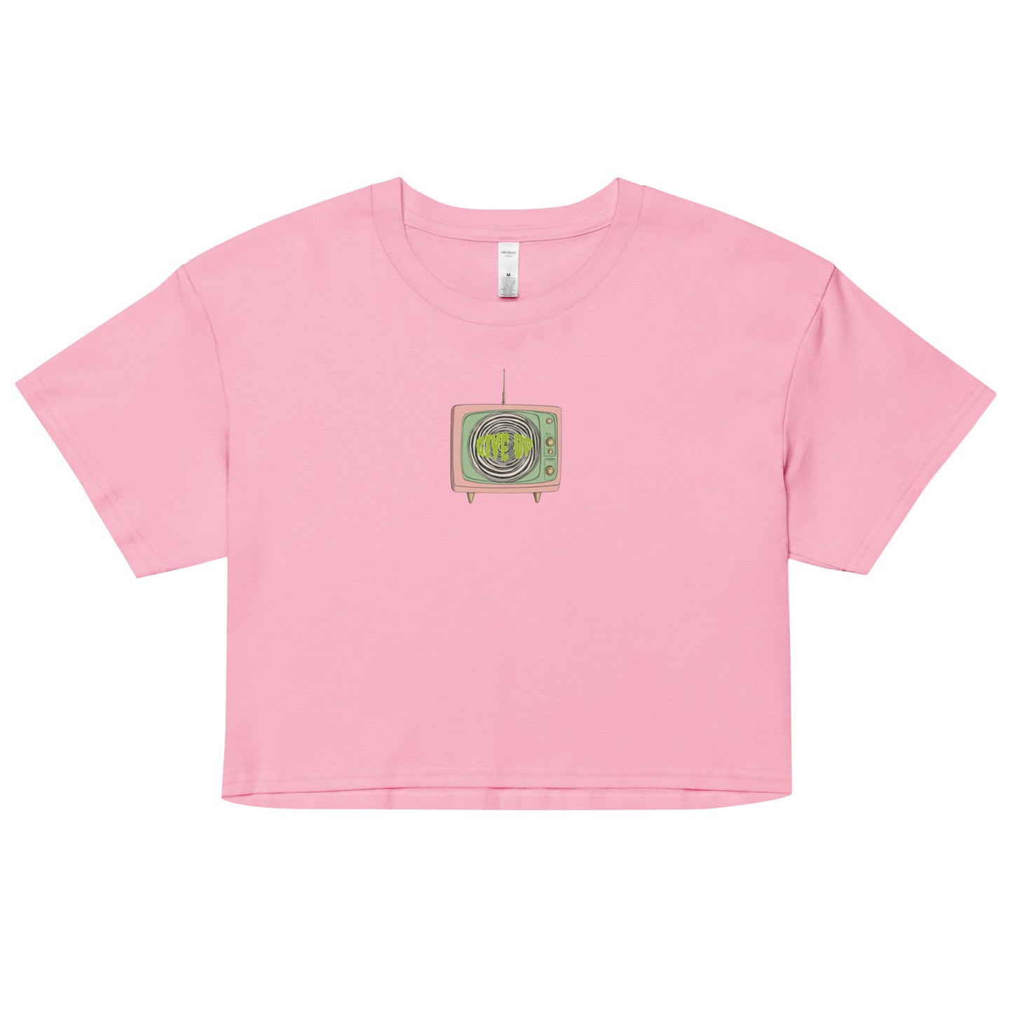 Give Up | Women’s Cotton Crop Top Shirt | yeewfinder