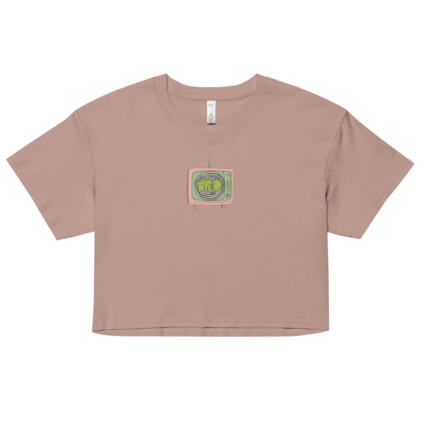 Give Up | Women’s Cotton Crop Top Shirt | yeewfinder