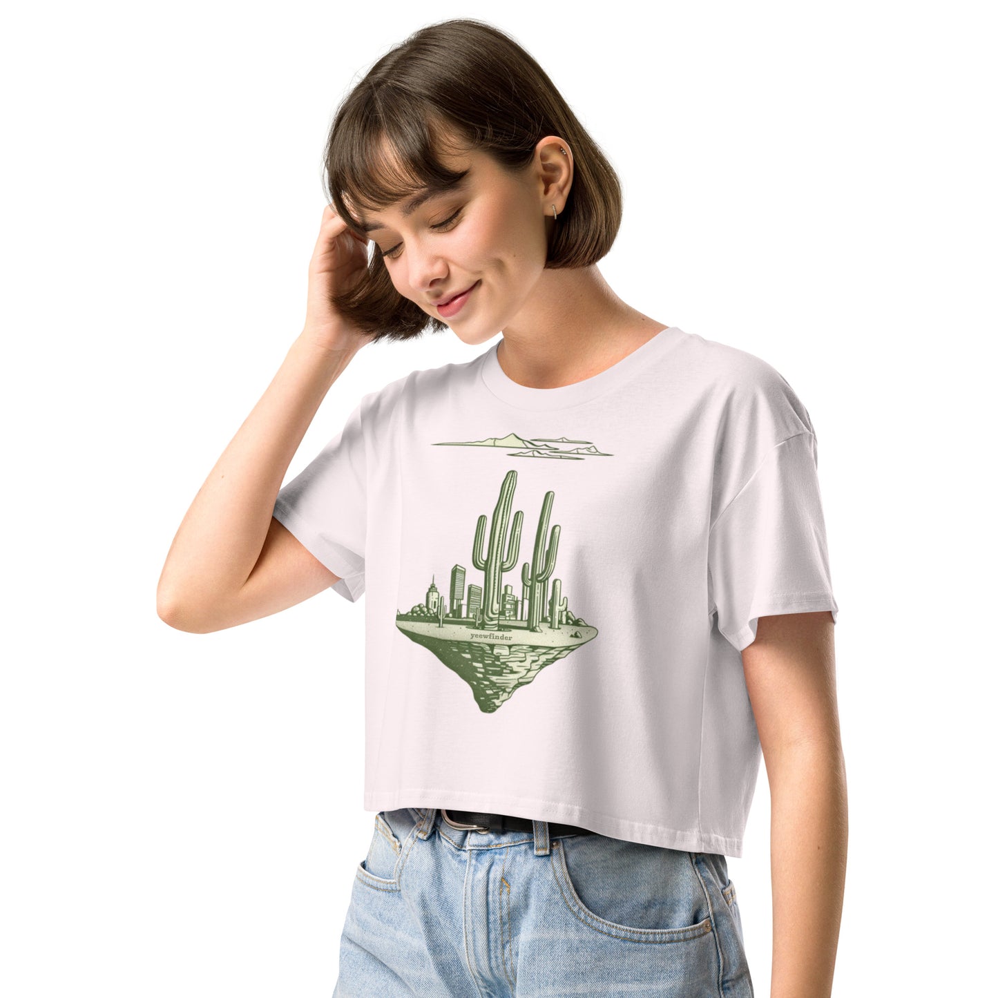 All That's Left | Women’s Cotton Crop Top Shirt | yeewfinder