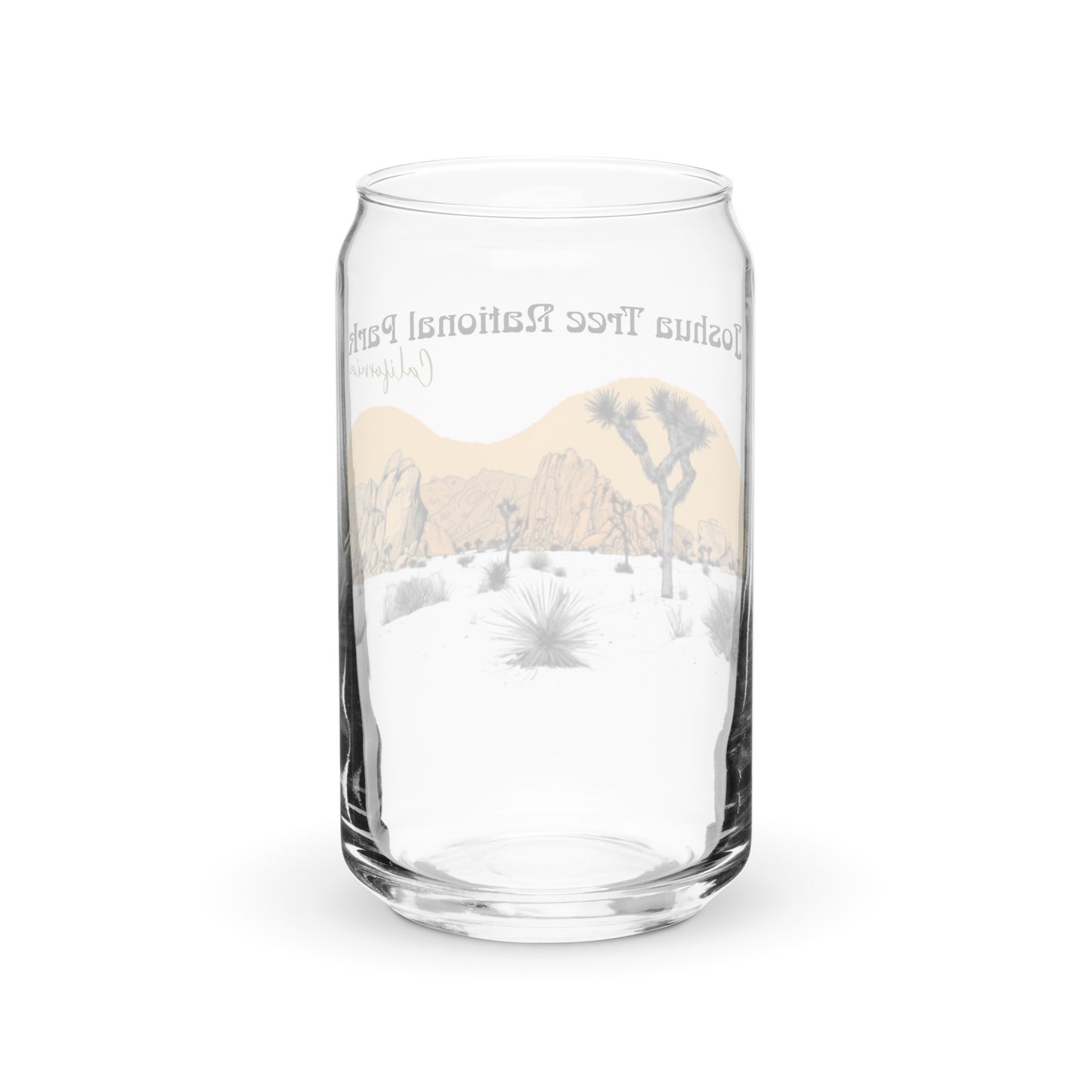 Joshua Tree National Park | 16 oz. Can-Shaped Beverage Glass | yeewfinder