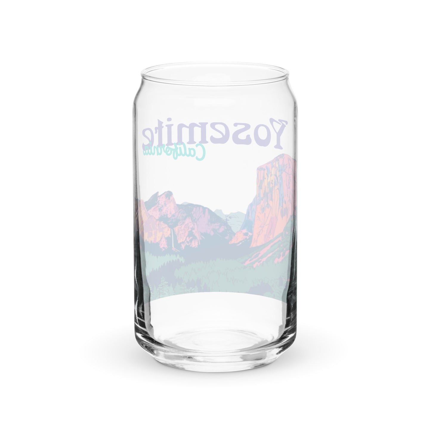 Yosemite National Park | 16 oz. Can-Shaped Beverage Glass | yeewfinder