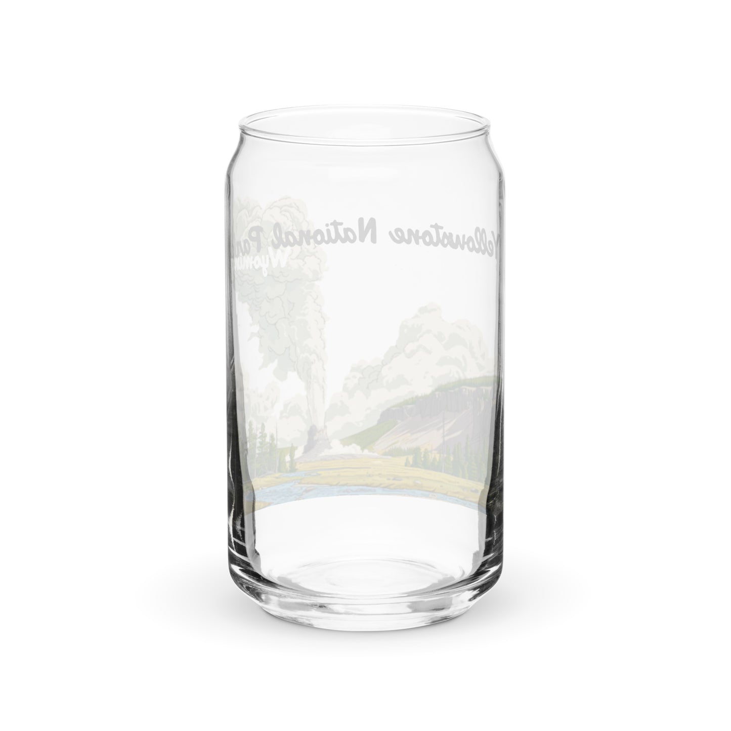 Yellowstone National Park | 16 oz. Can-Shaped Beverage Glass | yeewfinder