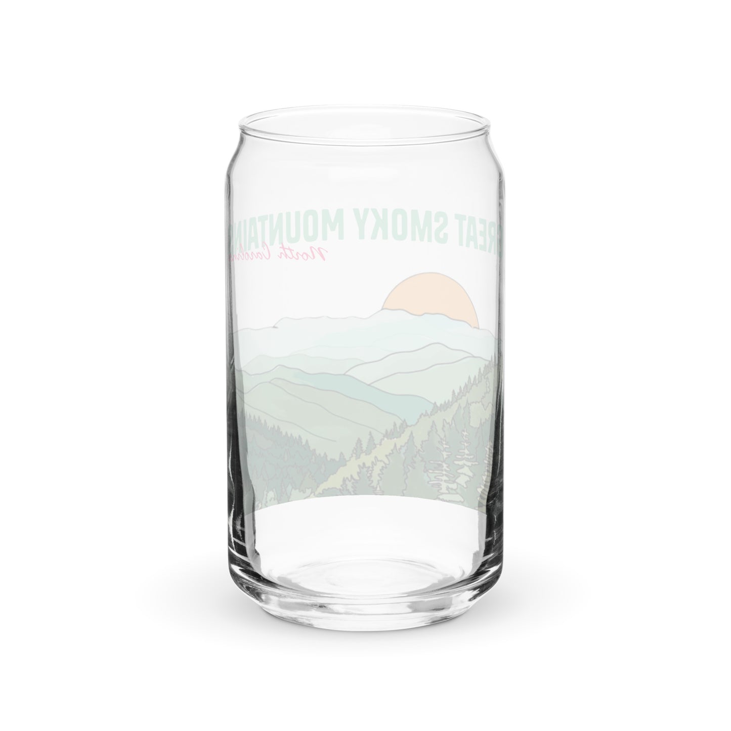 Great Smoky Mountains | 16 oz. Can-Shaped Beverage Glass | yeewfinder