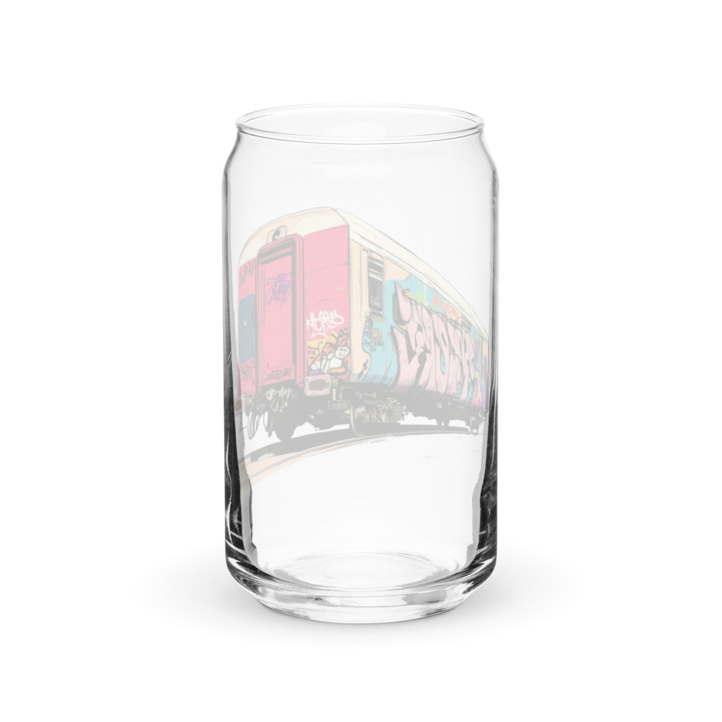 16 oz. Can-shaped Glass | Sherbert Graff Train | yeewfinder