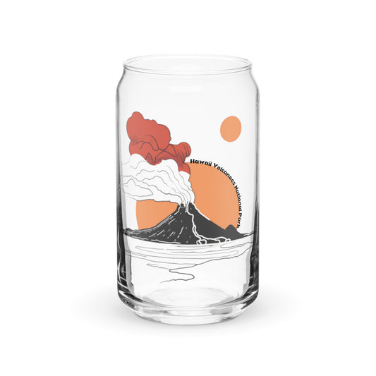 Hawaii Volcanoes National Park | 16 oz. Can-Shaped Beverage Glass | yeewfinder