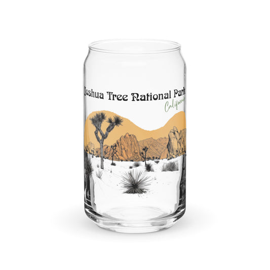 Joshua Tree National Park | 16 oz. Can-Shaped Beverage Glass | yeewfinder