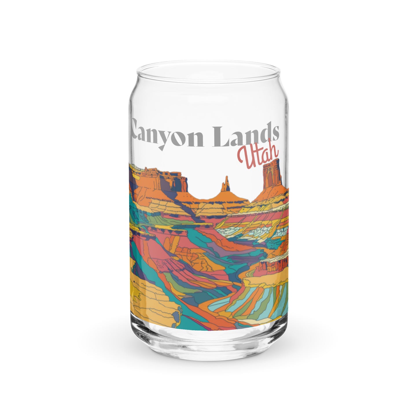 Canyon Lands National Park | 16 oz. Can-Shaped Beverage Glass | yeewfinder