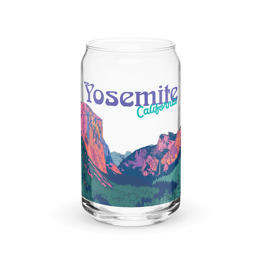 Yosemite National Park | 16 oz. Can-Shaped Beverage Glass | yeewfinder