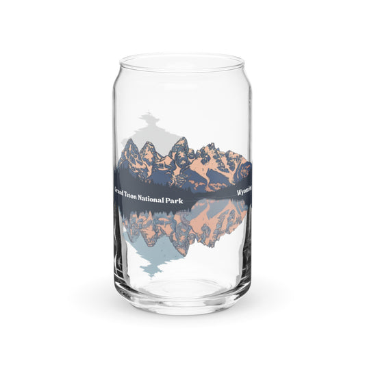 Grand Teton National Park | 16 oz. Can-Shaped Beverage Glass | yeewfinder