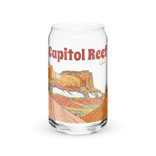 Capitol Reef National Park | 16 oz Can-Shaped Beverage Glass | yeewfinder