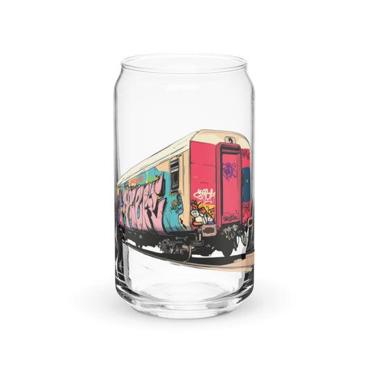 16 oz. Can-shaped Glass | Sherbert Graff Train | yeewfinder