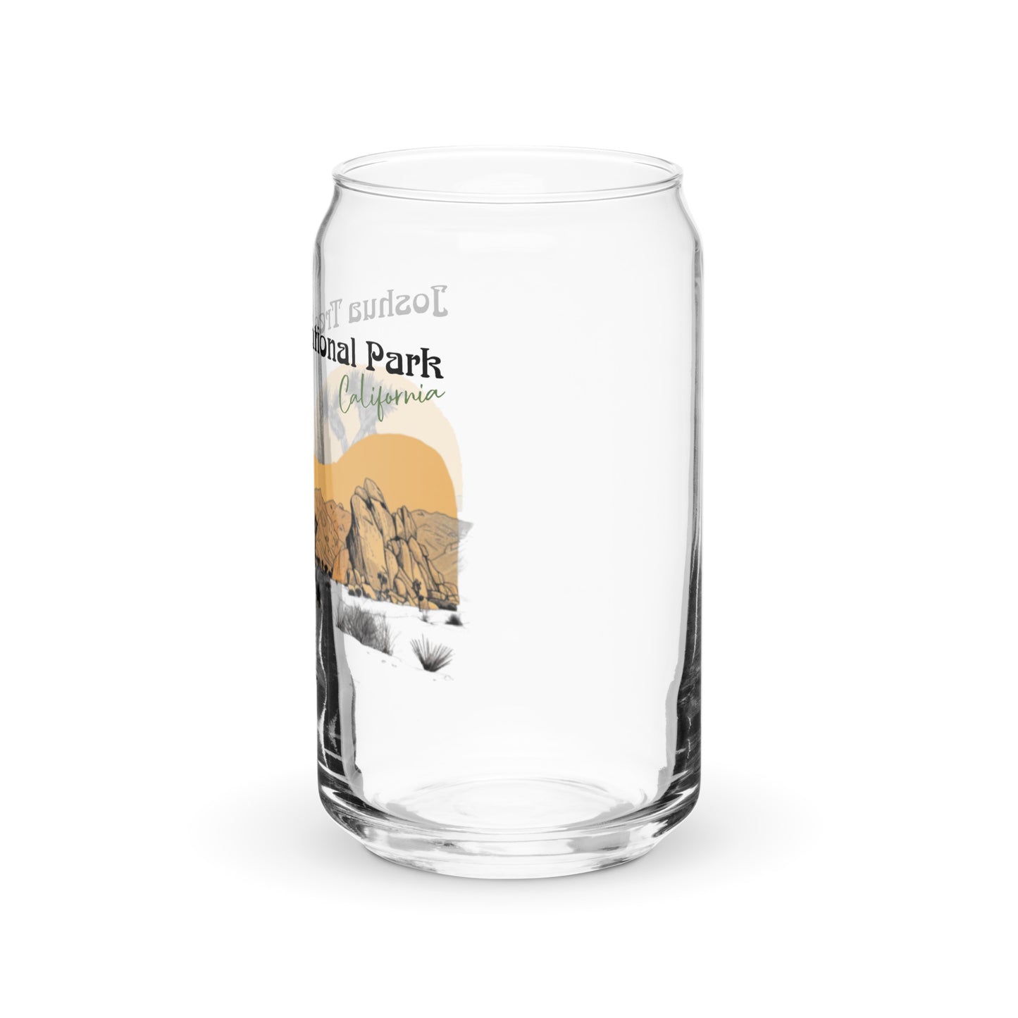 Joshua Tree National Park | 16 oz. Can-Shaped Beverage Glass | yeewfinder