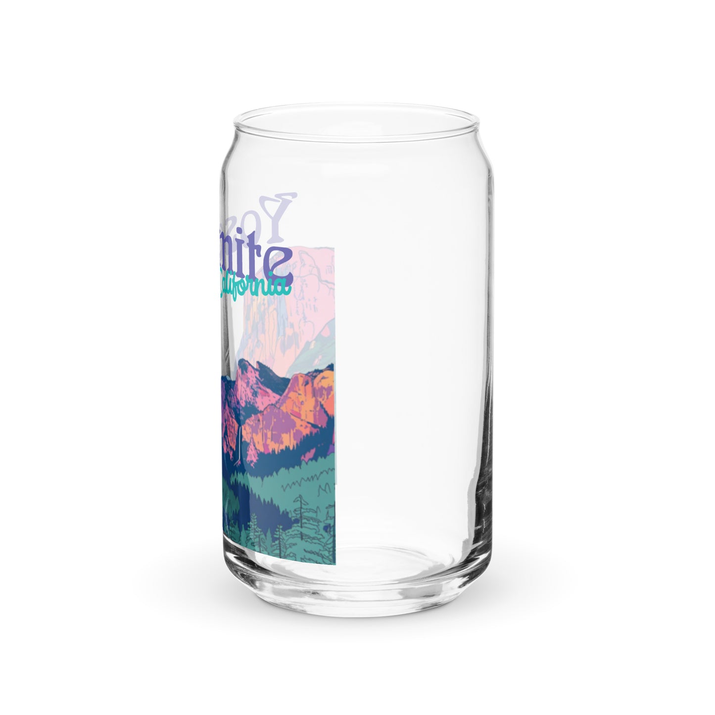 Yosemite National Park | 16 oz. Can-Shaped Beverage Glass | yeewfinder