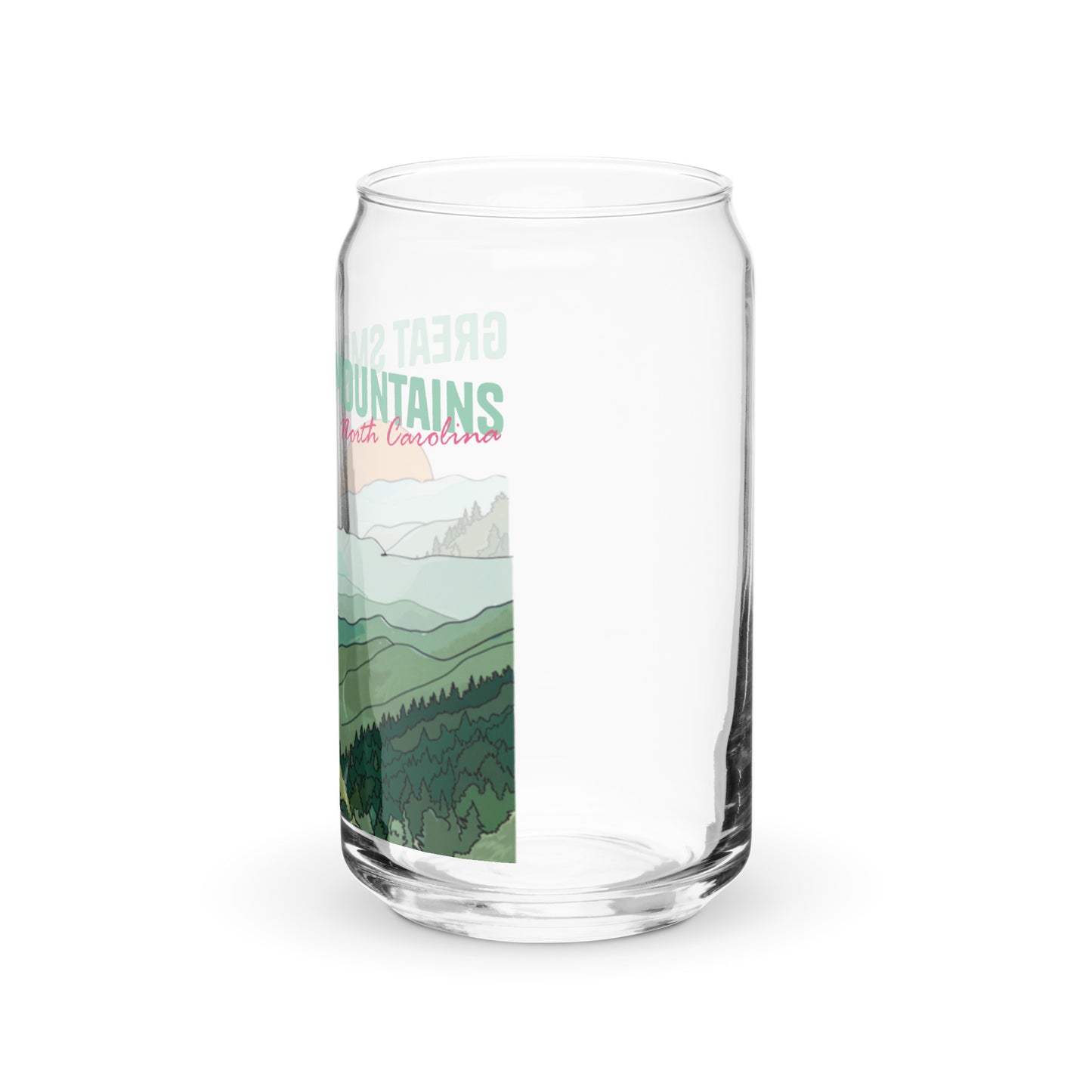 Great Smoky Mountains | 16 oz. Can-Shaped Beverage Glass | yeewfinder