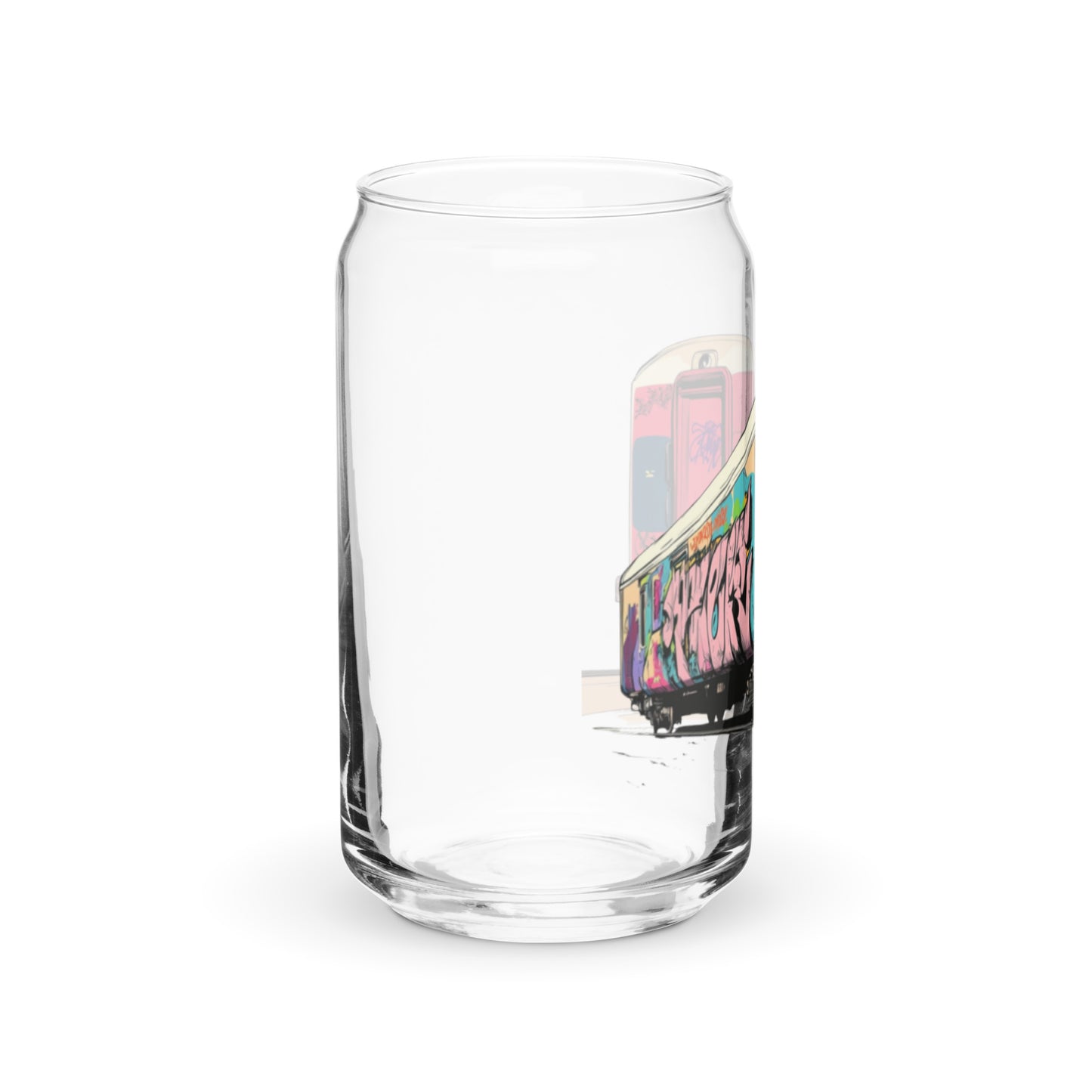 16 oz. Can-shaped Glass | Sherbert Graff Train | yeewfinder