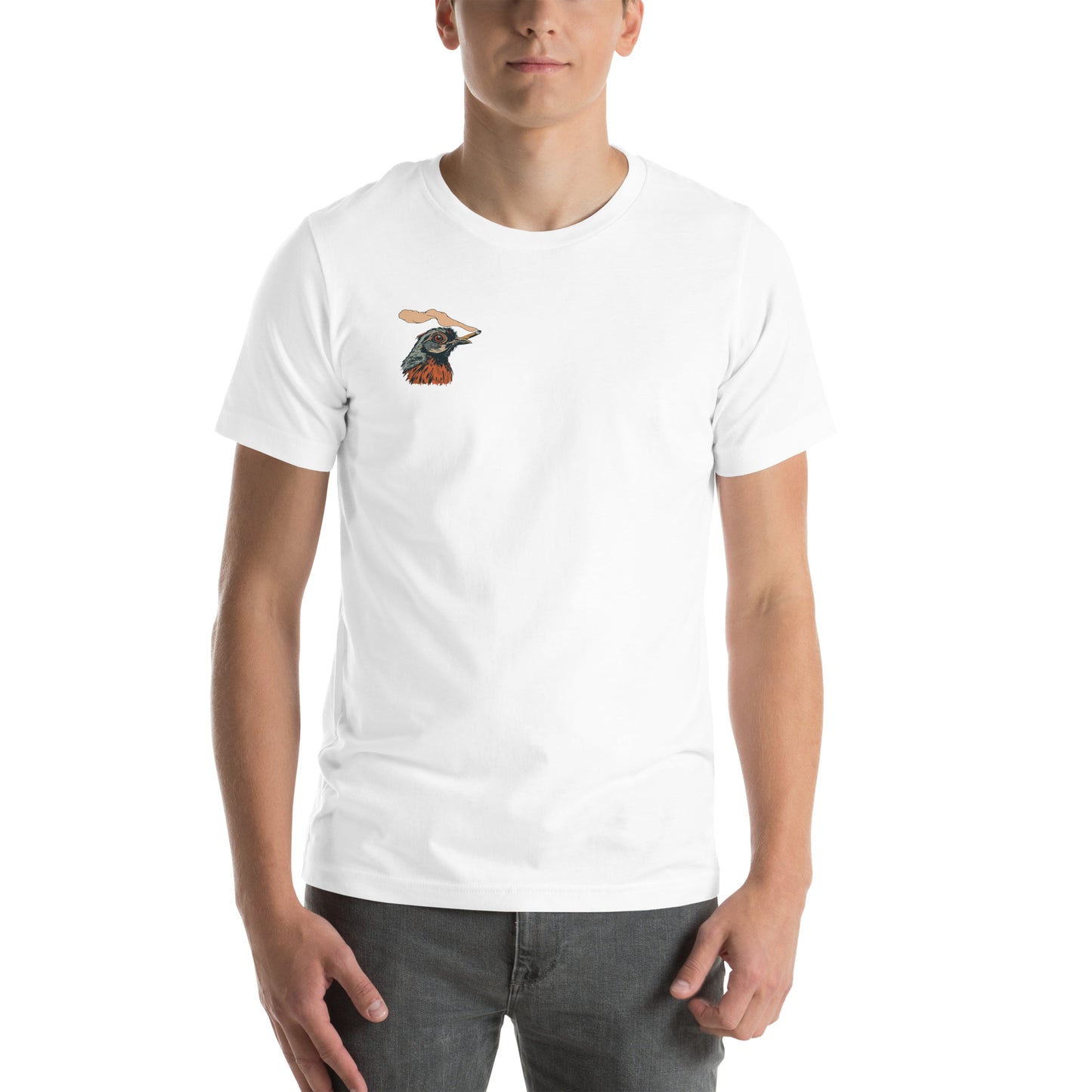 Quail Blazin' | Unisex Organic Cotton T-Shirt | yeewfinder