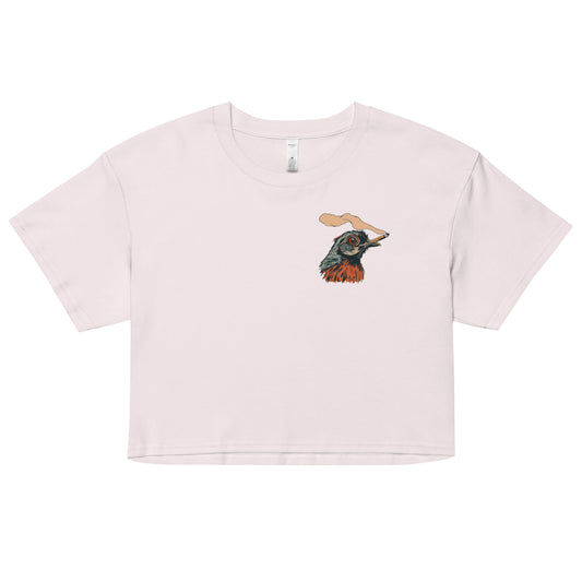 Quail Blazin' | Women’s Crop Top Shirt | yeewfinder