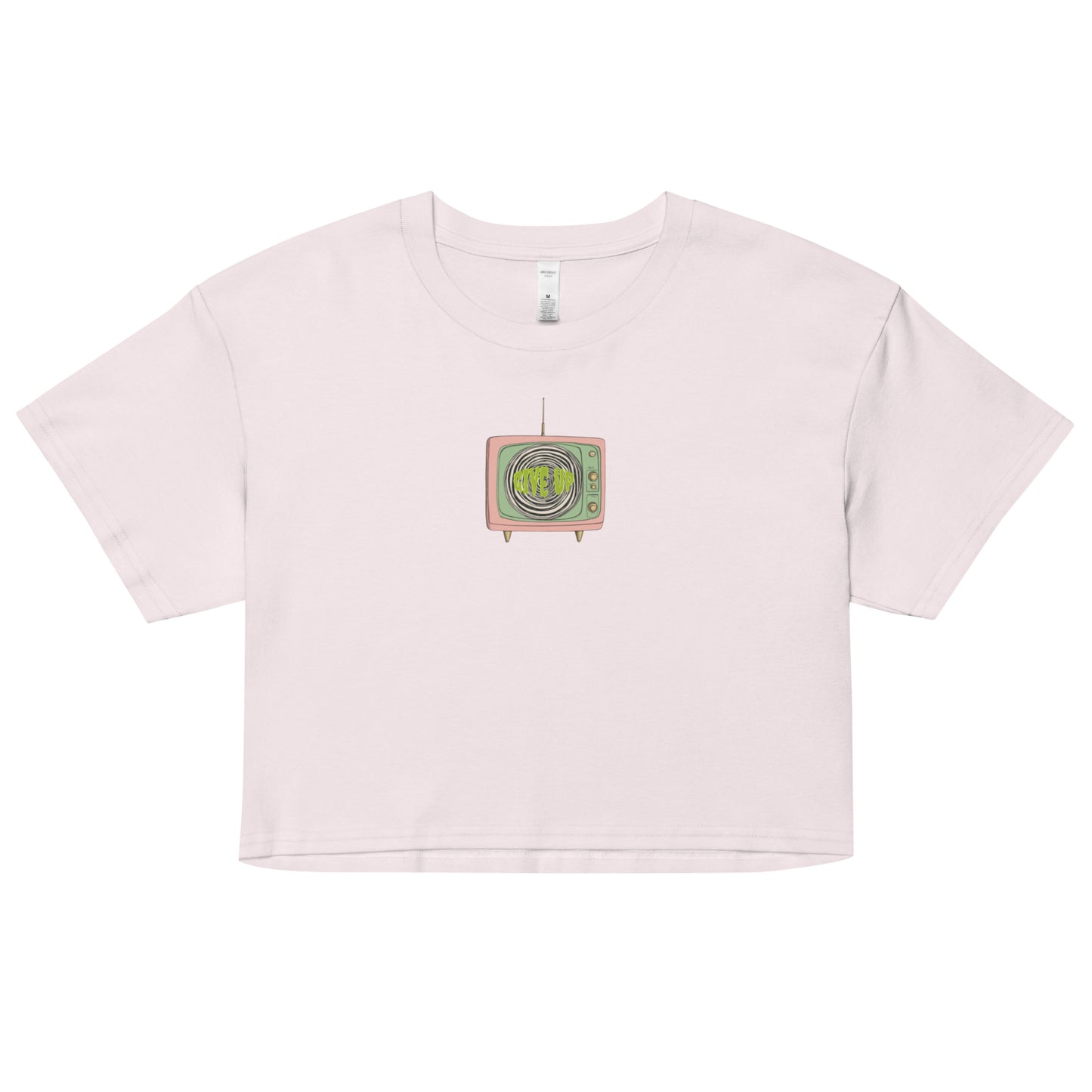 Give Up | Women’s Cotton Crop Top Shirt | yeewfinder